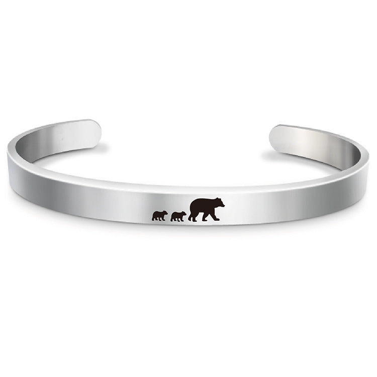 FOR MOM - MAMA BEAR CUFF BRACELET