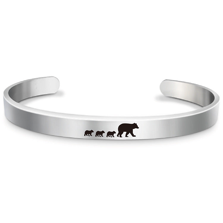 FOR MOM - MAMA BEAR CUFF BRACELET