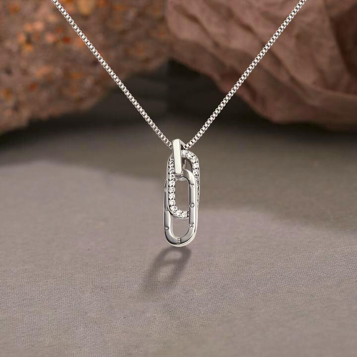 TDC™ S925 Mother & Daughter Forever Linked Together Necklace