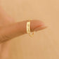 18K Gold Chain Good Luck Ring