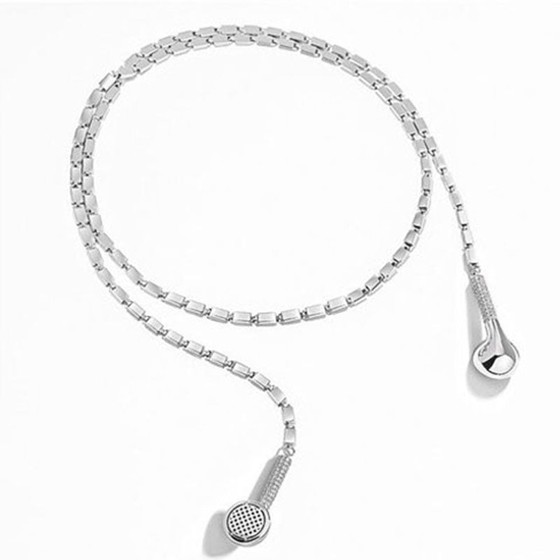 Hip Hop Style Slightly Inlaid Earphone Necklace