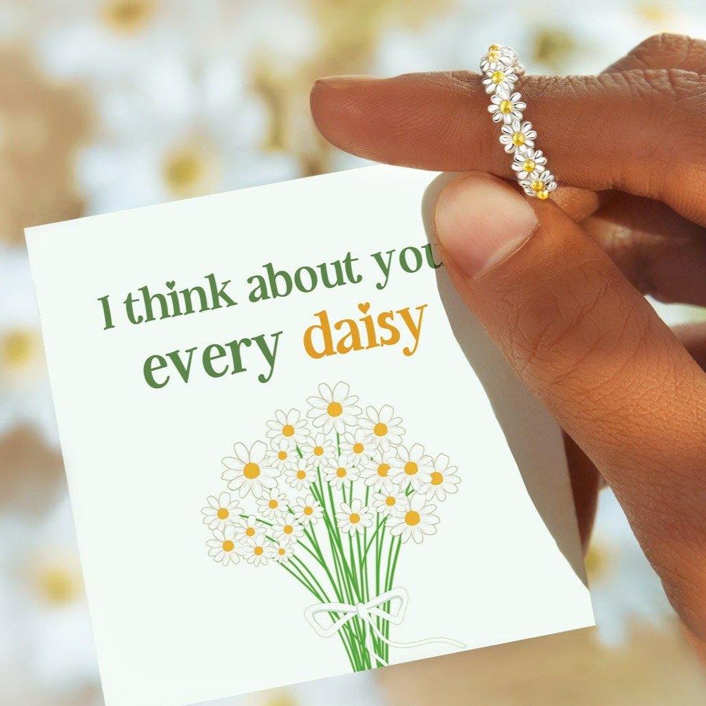 I THINK ABOUT YOU EVERY DAISY RING - TDC Jewellery