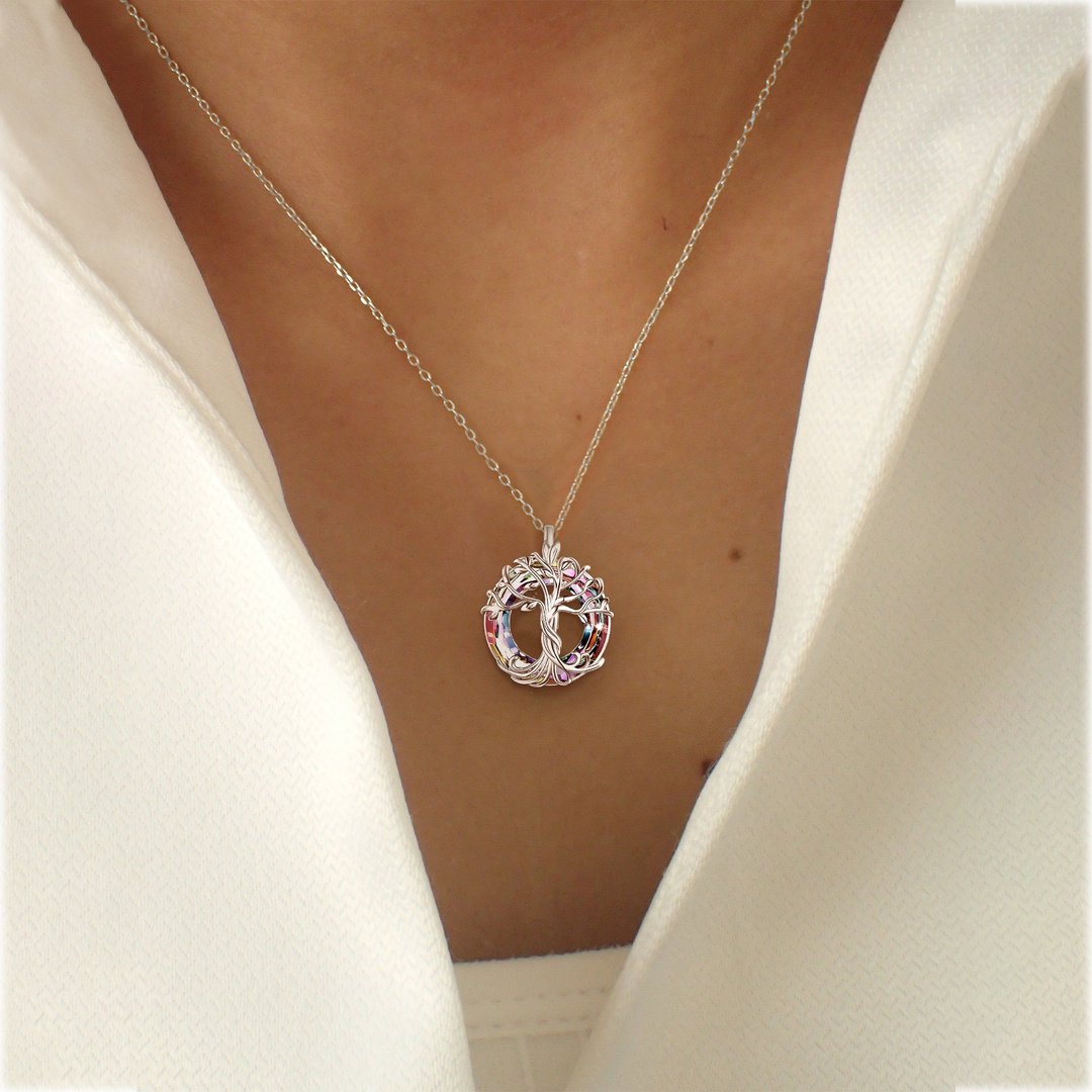 Mother is the Family Root Tree Necklace
