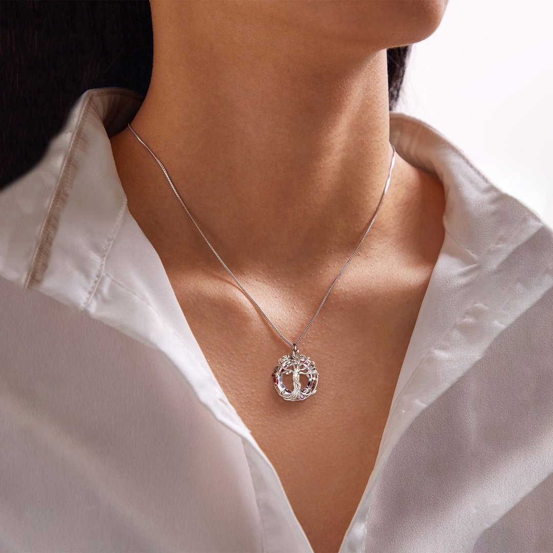 Mother is the Family Root Tree Necklace