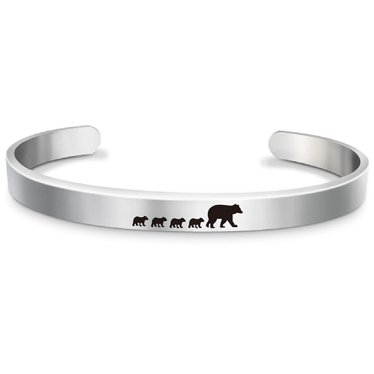 FOR MOM - MAMA BEAR CUFF BRACELET