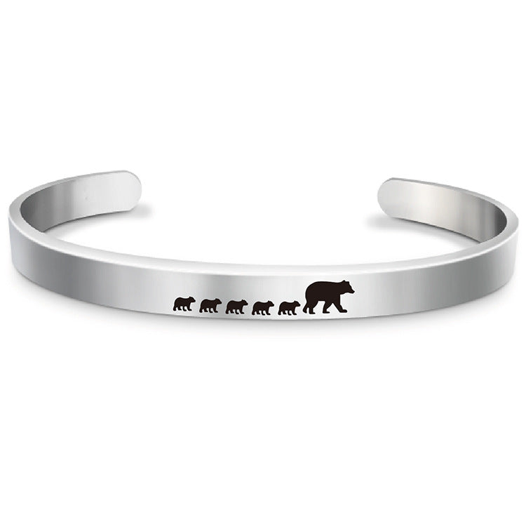 FOR MOM - MAMA BEAR CUFF BRACELET