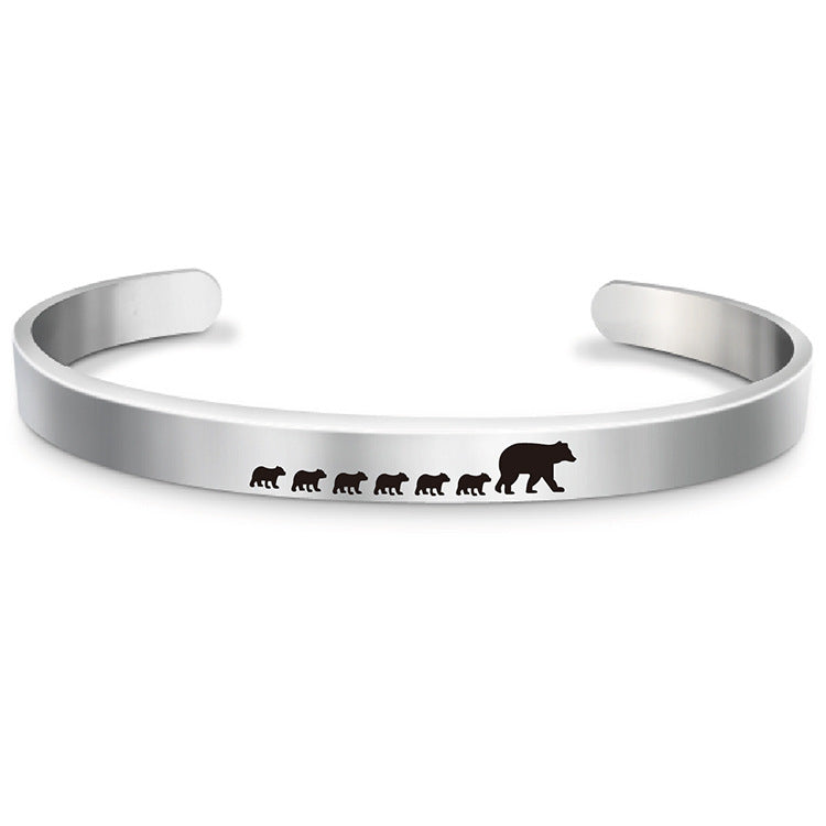 FOR MOM - MAMA BEAR CUFF BRACELET