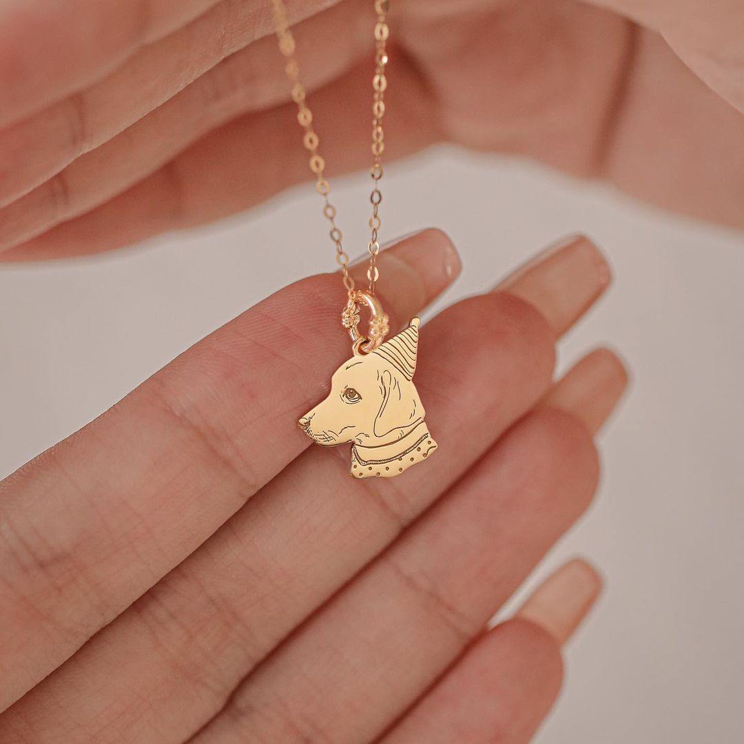 TDC™ 18K Gold Customized Dog Pendant - TDC Jewellery