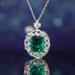 TDC™ High-End Green Artificial Gemstone Silver Pendant - TDC Jewellery