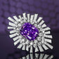 TDC™ High-End Purple Artificial Gemstone Silver Pendant - TDC Jewellery
