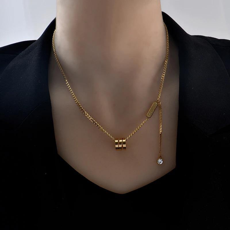 TDC™ Spiral Cylinder Necklace - TDC Jewellery